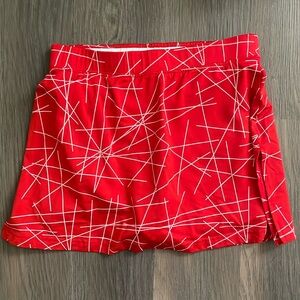 Vintage LBH red activewear skort—Made in USA